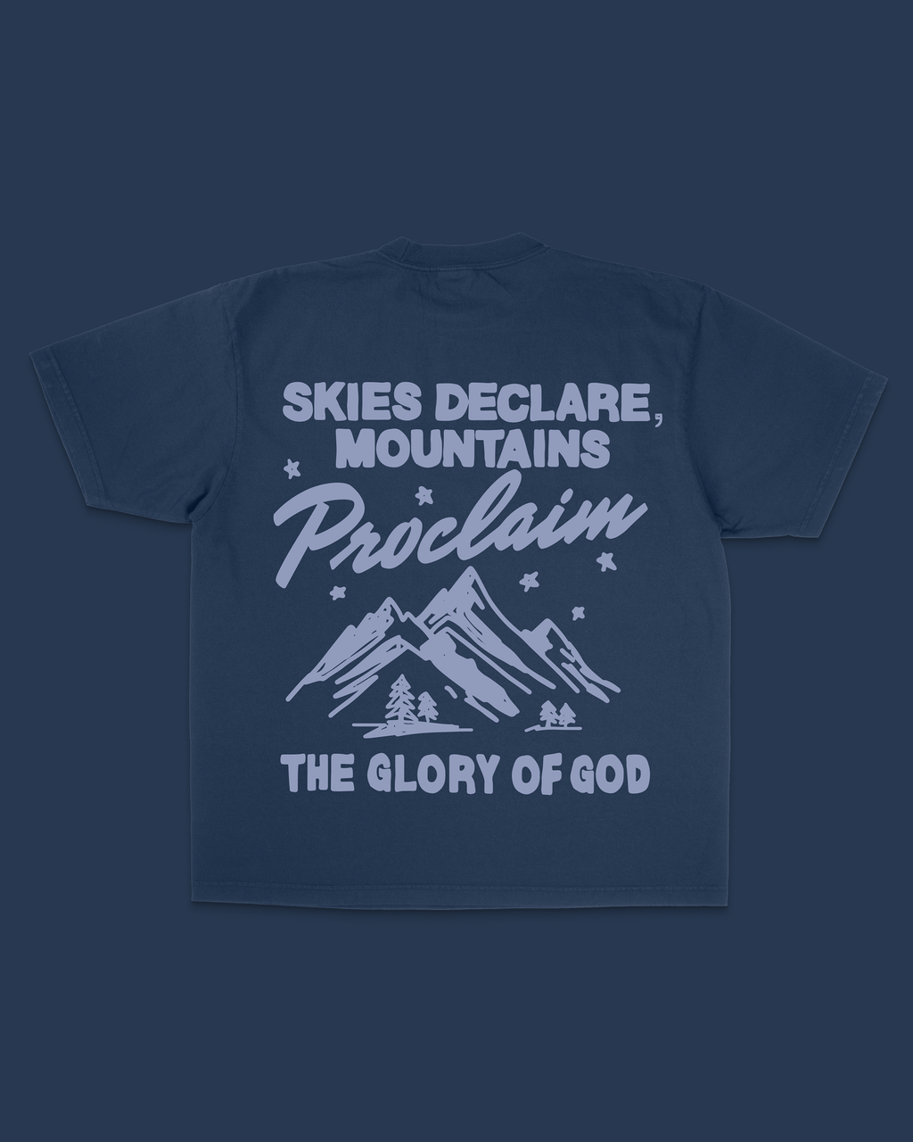 Glory Of God Tee || Navy