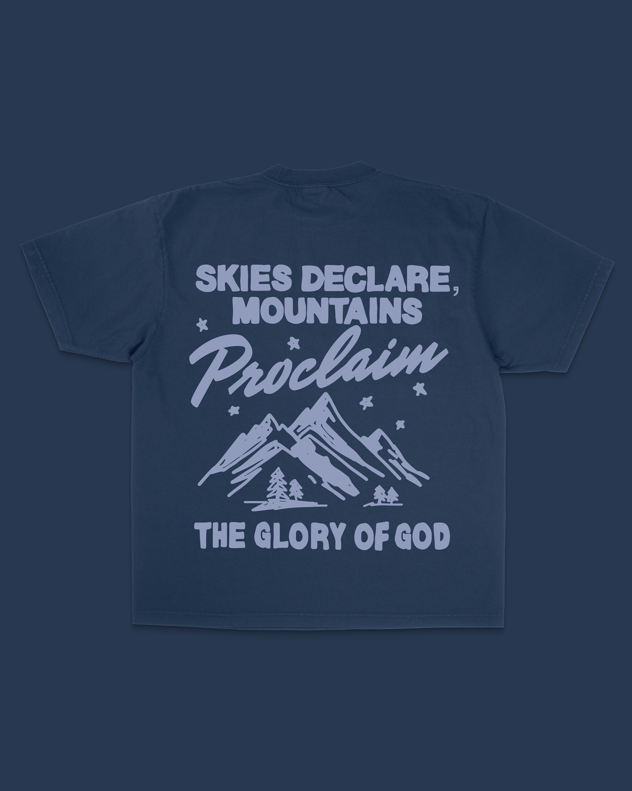 Glory Of God Tee || Navy