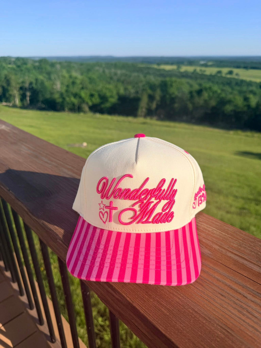 Wonderfully Made- Pink Stripes
