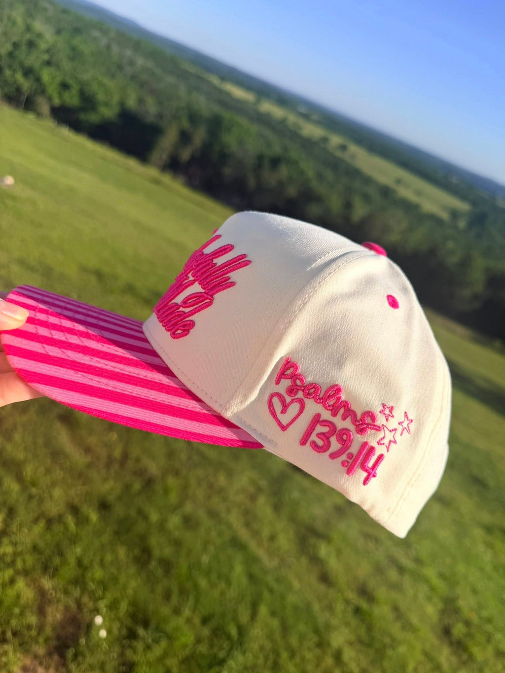 Wonderfully Made- Pink Stripes