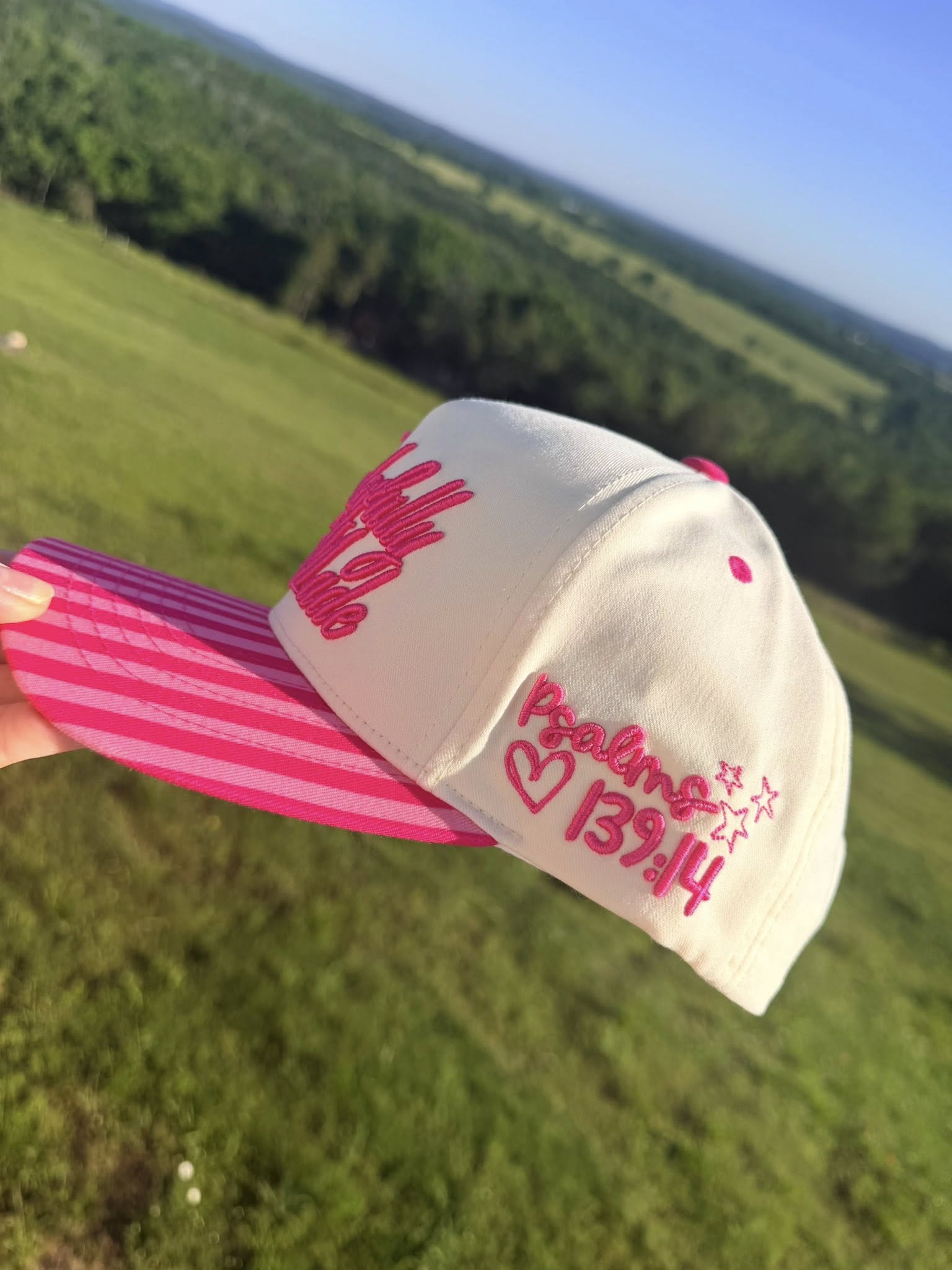 Wonderfully Made- Pink Stripes