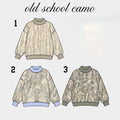 Old School Camo Mockneck