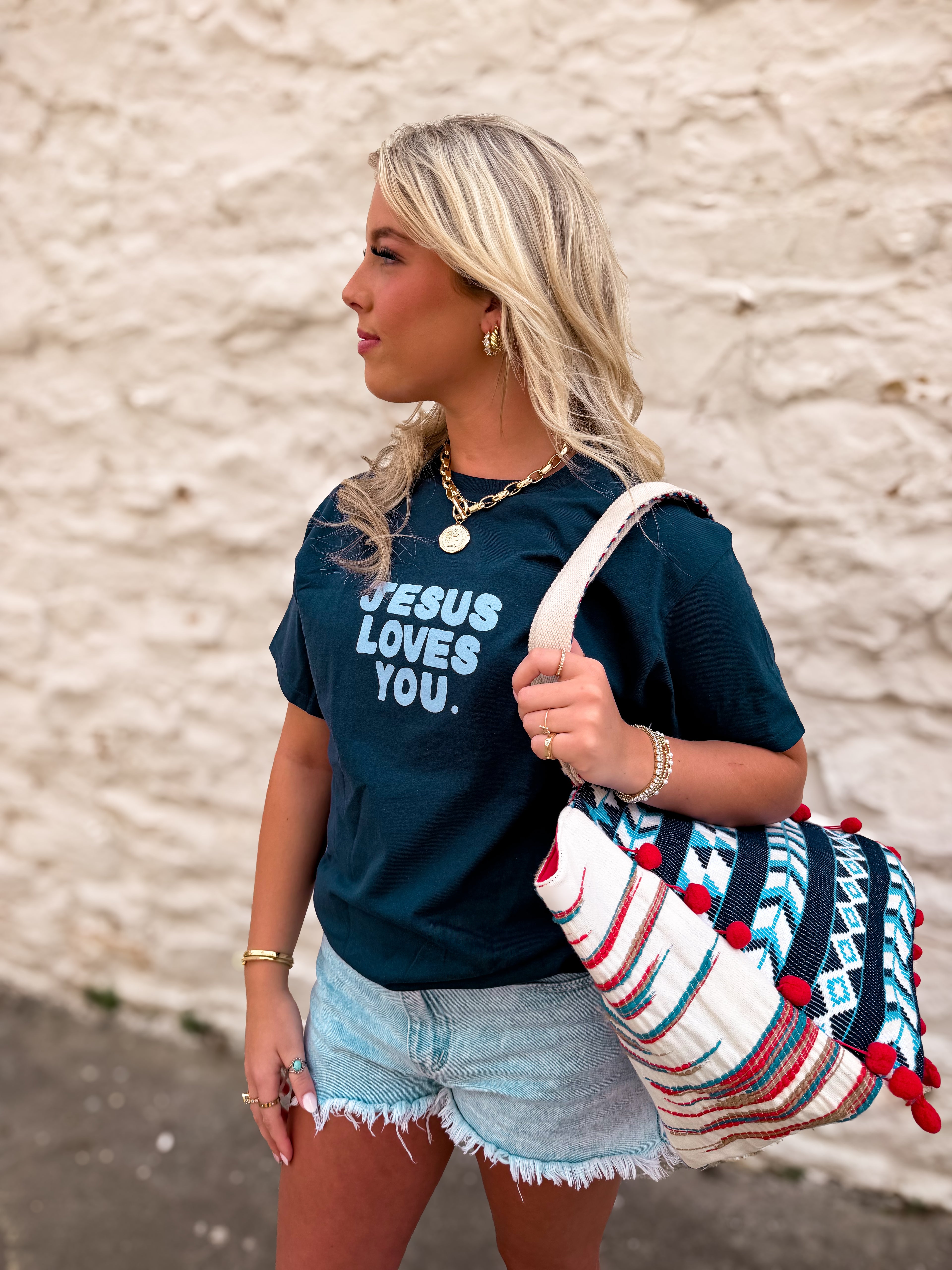 Glory Of God Tee || Navy