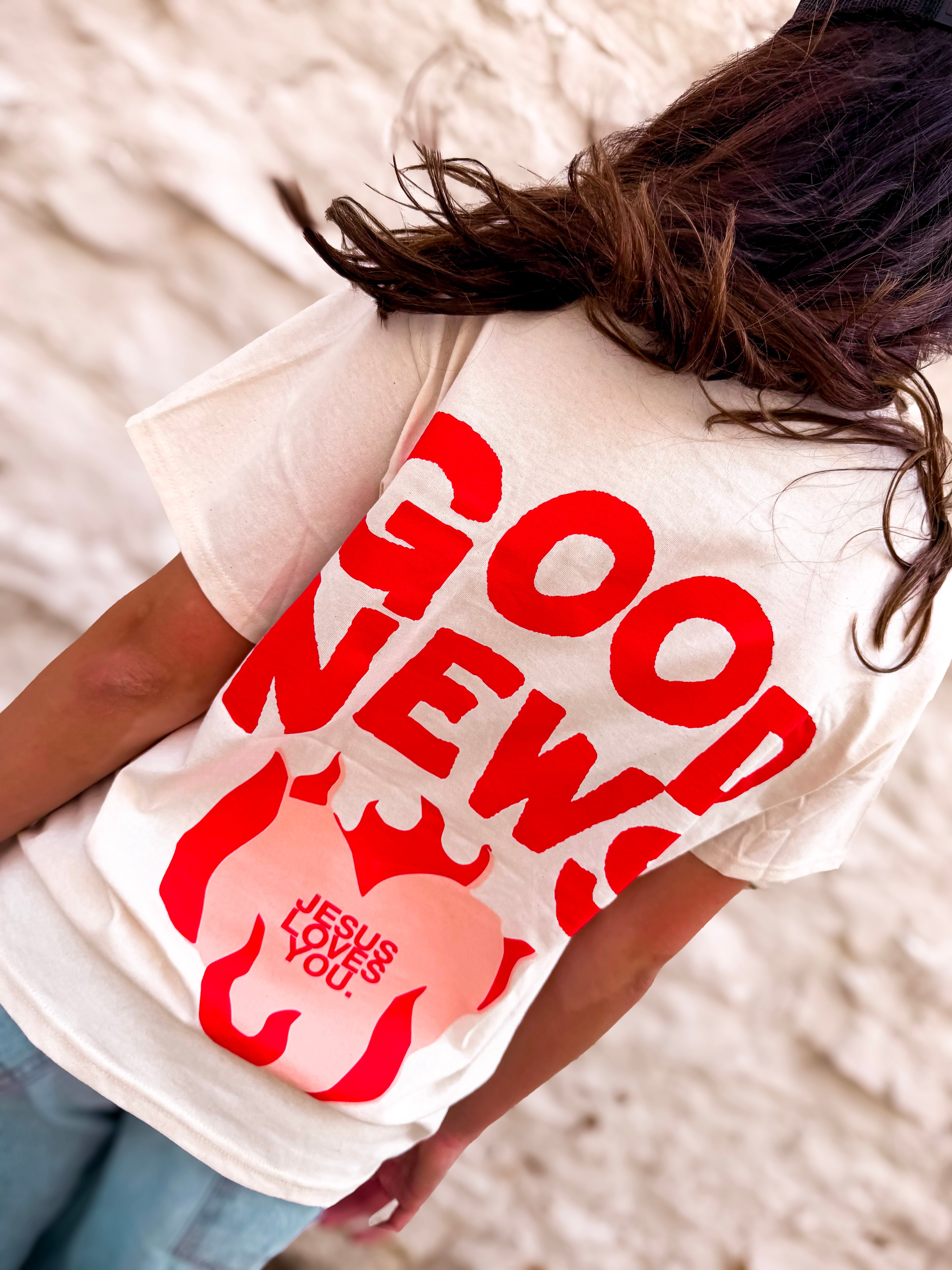 Good News Tee || Sand