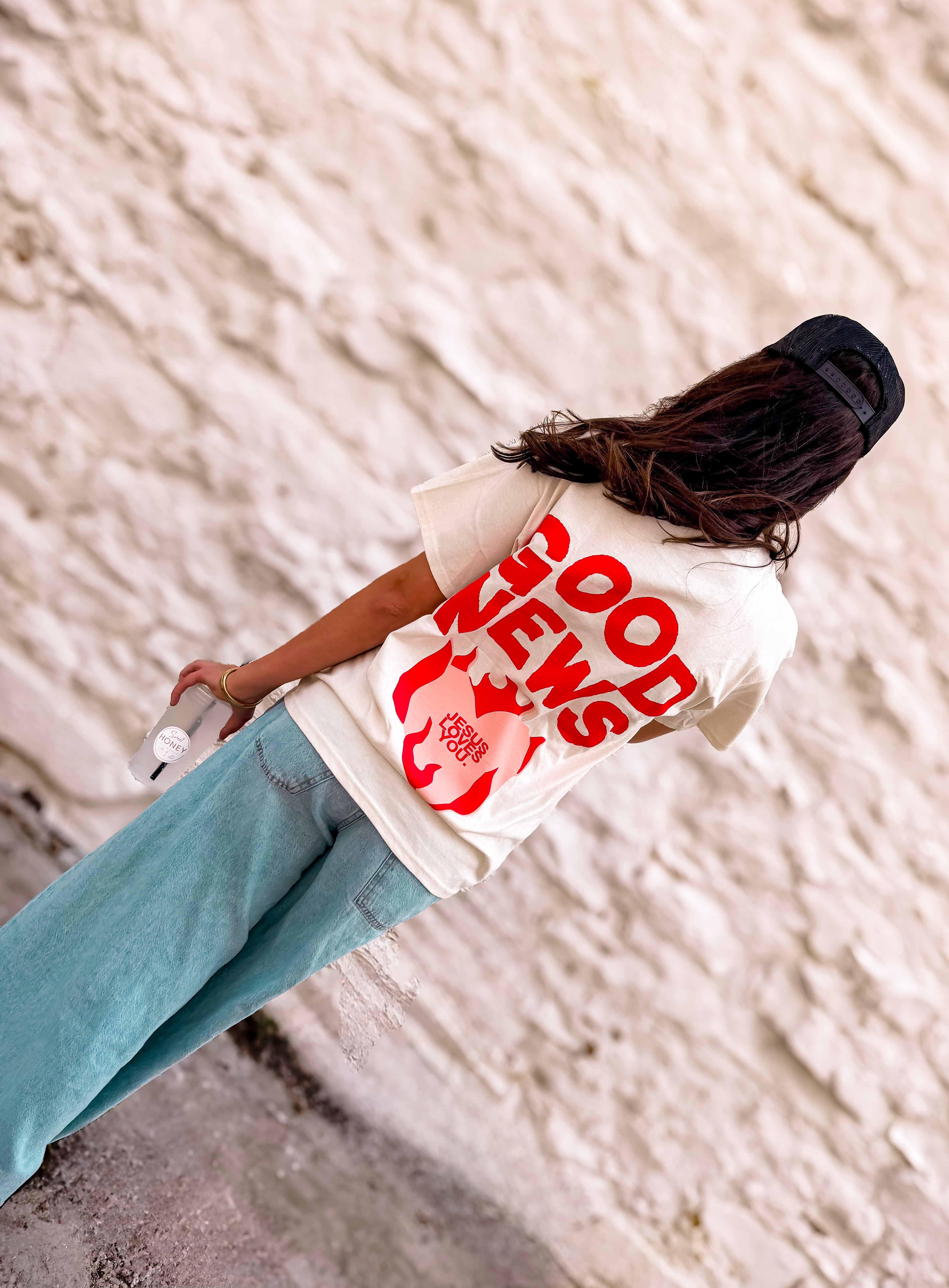 Good News Tee || Sand