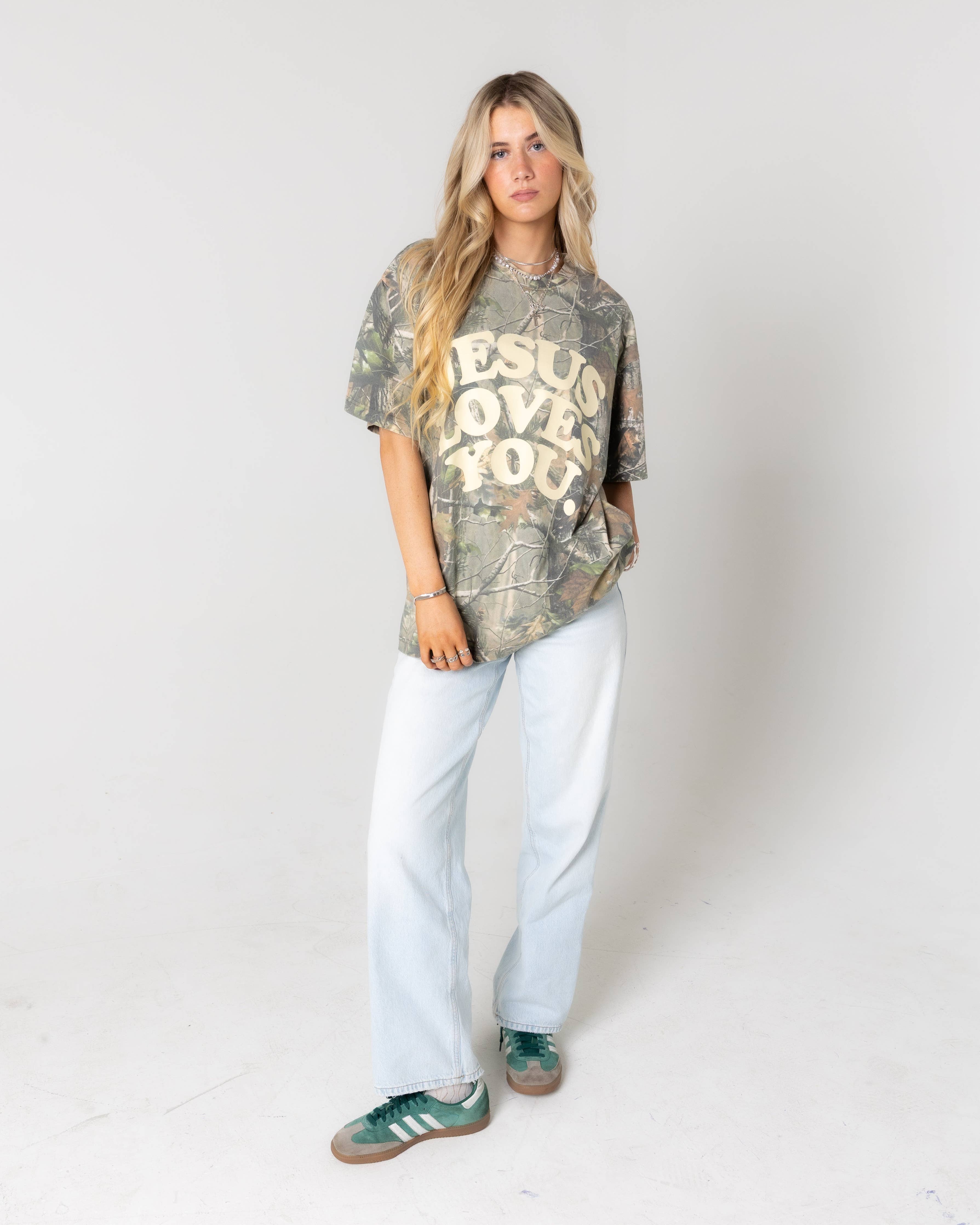 LMTD || Heavyweight Camo Tee || Oversized {Ready To Ship}: L