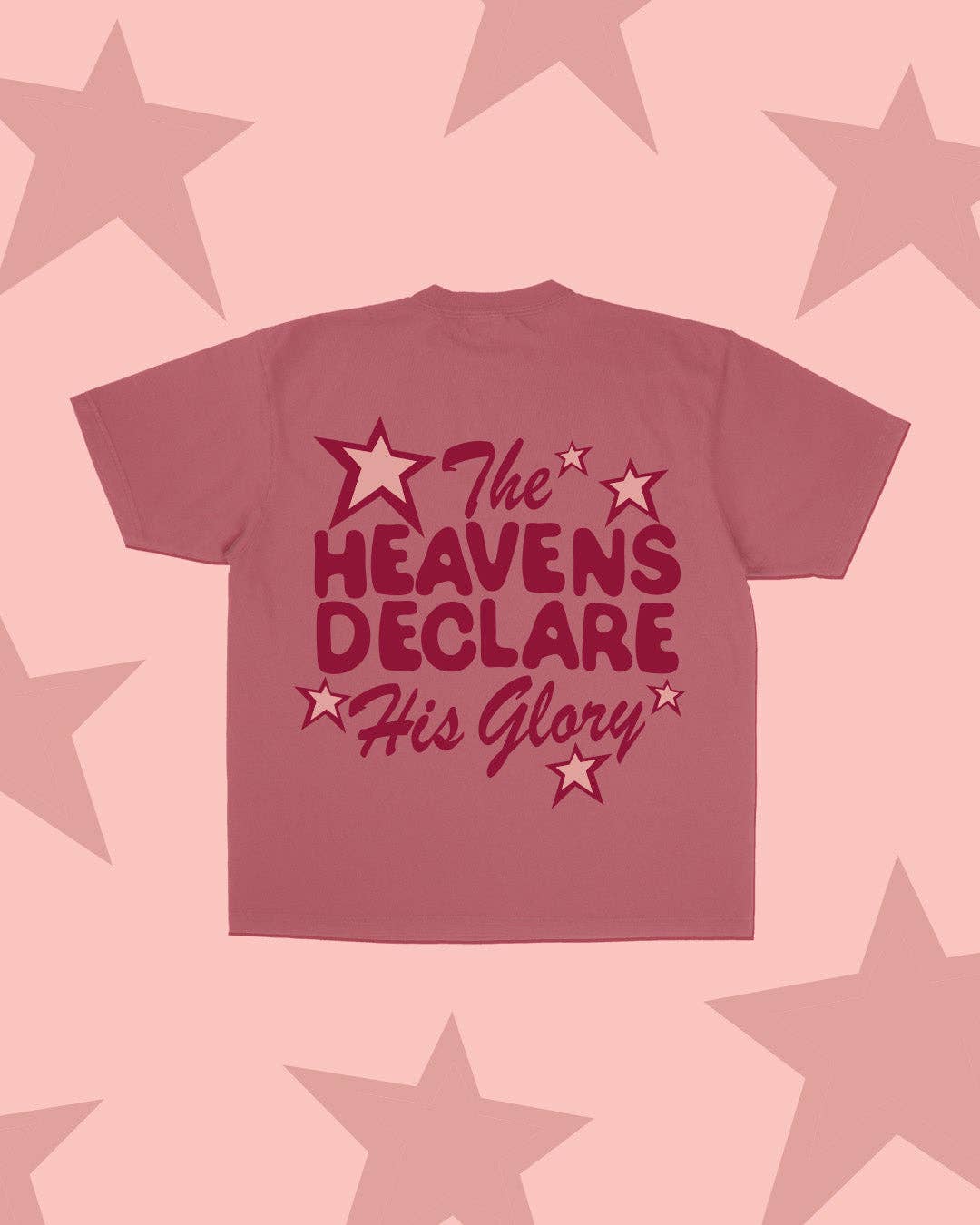 The Heavens Declare His Glory Tee || Terracotta Rose